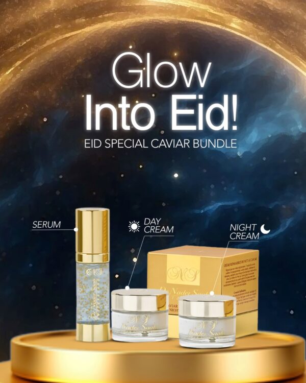 Adha, Anti-Ageing Bundle (Day Cream + Caviar Radiance Serum) Night Cream Free